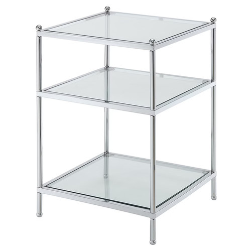 Royal crest end table chrome - table,